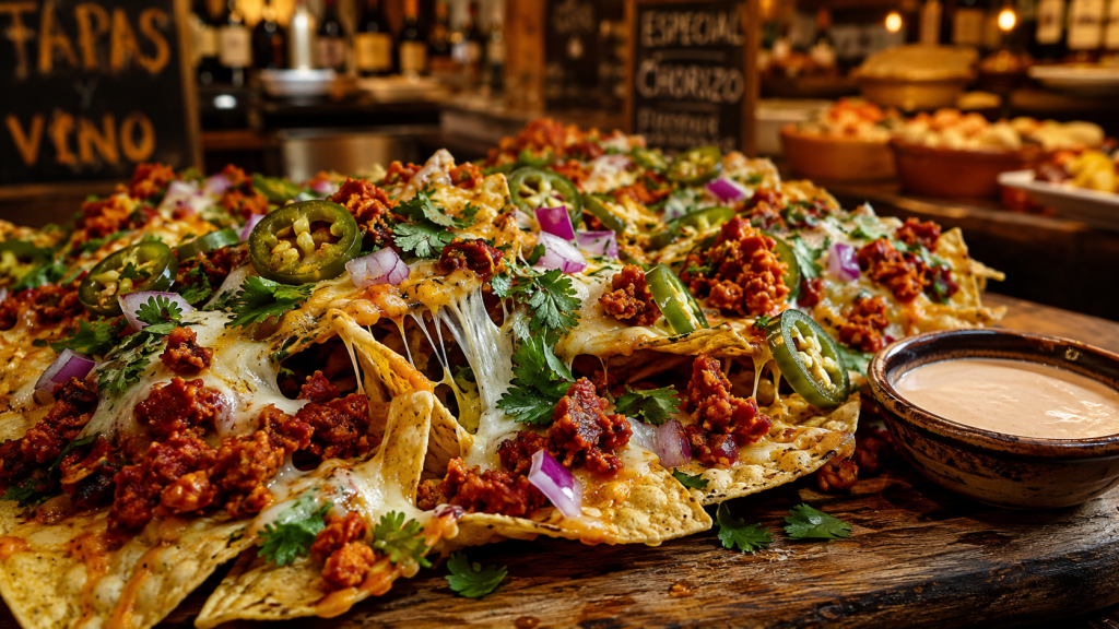 best tapas tortilla chips con chorizo near me