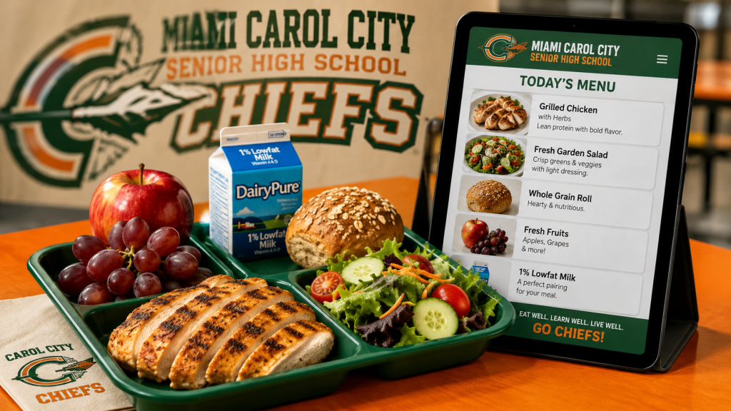 miamicarolcityshs.org/menus
